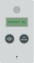 Apartment Intercom System Panel - Talk. Royalty Free Stock Photo