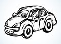 Toy Car. Vector drawing icon Royalty Free Stock Photo