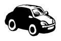 Toy Car. Vector drawing icon Royalty Free Stock Photo