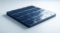 A close-up view of a modern solar panel featuring multiple photovoltaic cells, showcasing a sleek and efficient design Royalty Free Stock Photo