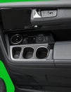 Modern Car Interior Console and Door Panel Detail Royalty Free Stock Photo