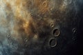 A close-up view of the moon reflecting off the surface of calm water Royalty Free Stock Photo