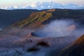 Close-up view of Mount Bromo crater in the morning Royalty Free Stock Photo