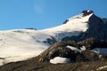 Close up view of Mount Garibaldi in the Coast Mountains of British Columbia Royalty Free Stock Photo