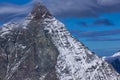 Close up view of mount Matterhorn, Alps, Switzerland Royalty Free Stock Photo