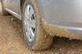 Muddy car Royalty Free Stock Photo