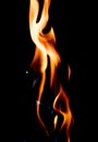 Close up view of natural flame