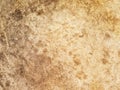 Close-up view of an old antique drumhead surface. Natural leather texture background from musical instrument.