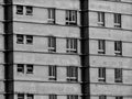 Close-up View of Old rundown towerblocks in Vietnam