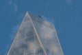 Close-up view of One World Trade Center in Financial District Lower Manhattan New York City Royalty Free Stock Photo