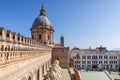 Close up view of the Palermo Cathedral or Cattedrale di Palermo dome structure in a nice sunny afternoon in Palermo, Sicily Royalty Free Stock Photo