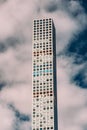 Close-up view of 432 Park Avenue Condominiums  in Midtown Manhattan New York City Royalty Free Stock Photo