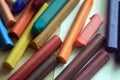Close up view of pastel crayons Royalty Free Stock Photo