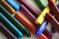 Close up view of pastel crayons Royalty Free Stock Photo