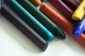 Close up view of pastel crayons Royalty Free Stock Photo