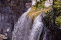 Close up view of Paulina Creek Falls in Newberry National Volcanic Monument, Oregon Royalty Free Stock Photo