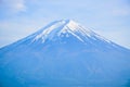 Close up view of the peak of Fuji mountain Royalty Free Stock Photo
