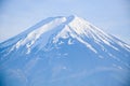 Close up view of the peak of Fuji mountain Royalty Free Stock Photo