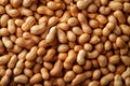 Close-up view of peanuts in shell, creating a visually appealing background ideal for food-related projects Royalty Free Stock Photo