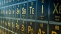 Periodic table of elements Royalty Free Stock Photo