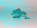 Turquoise photo shopped dwarf chameleon