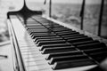 Close up view of piano keys Royalty Free Stock Photo