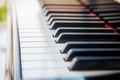 Close up view of piano keys Royalty Free Stock Photo