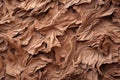 a close up view of a pile of brown fabric