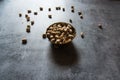 Close up view of pistachios in a bowl Royalty Free Stock Photo