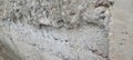 close up view of a poorly worked concrete wall surface Royalty Free Stock Photo