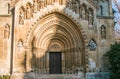 Close-up view of the portal of the Jaki chapel in Budapest Royalty Free Stock Photo
