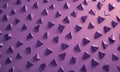 close-up view purple background with numerous small triangular shapes, creating textured and visually