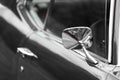 Rear view mirror of classic car Royalty Free Stock Photo