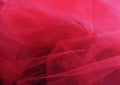 Red colored mesh fabric