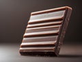 Close up View of Rich Milk Chocolate Bar With Smooth Texture and Shiny Surface Royalty Free Stock Photo