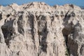 Close up view of rock formations in Badlands National Park South Dakota Royalty Free Stock Photo