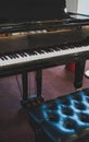 Royal grand piano keys Royalty Free Stock Photo