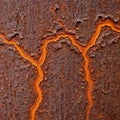 Rough, uneven texture creates a pattern resembling tree bark or Royalty Free Stock Photo