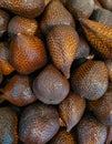 close up view of salak pondoh. Royalty Free Stock Photo