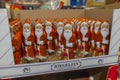 Close up view of sale of chocolates in form of figure of Santa Claus.