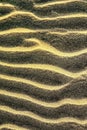 Close-Up of Wind-Rippled Sand Structure with Contrasting Evening Sun Shadows on Gran Canaria Royalty Free Stock Photo