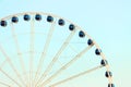 Close-up view of the Seattle Great Wheel at the waterfront Royalty Free Stock Photo