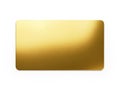 A close-up view of a shiny gold rectangular object with rounded edges Royalty Free Stock Photo