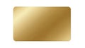 A close-up view of a shiny, reflective, rectangular, gold-colored object Royalty Free Stock Photo