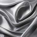 Close Up View of Silver Fabric Royalty Free Stock Photo