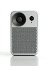 Silver Rectangular Device with Speaker and Camera Royalty Free Stock Photo
