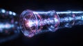 Close-up view of a single qubit in operation demonstrating quantum computing technology concepts