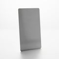 Close-up view of a sleek, modern, metallic, rectangular object Royalty Free Stock Photo
