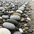 The texture is smooth and polished typical of water worn stones Royalty Free Stock Photo