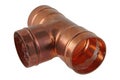 Plumbers copper fitting Royalty Free Stock Photo